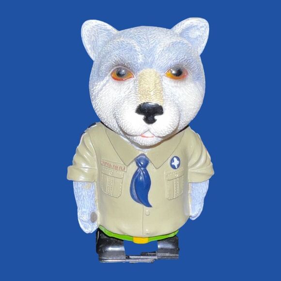 NBA Minnesota Timberwolves Boy Scouts Collab Wind Up Wolf Mascot Collectable B1 - Picture 1 of 4